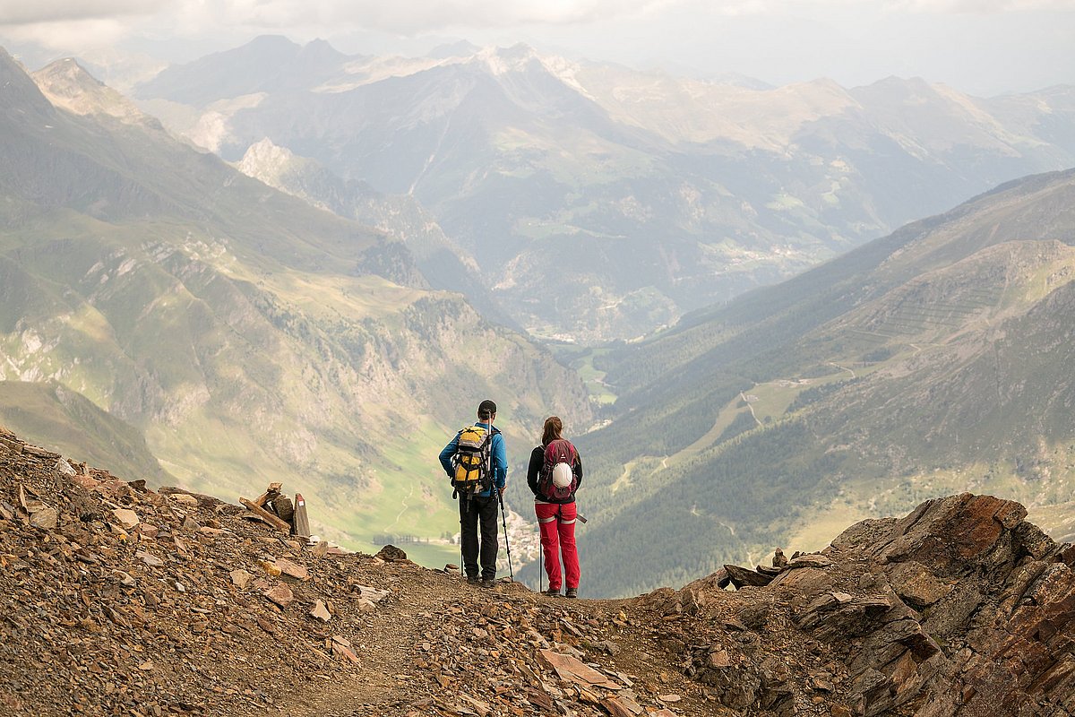 Blick auf Pfelders und das Passeiertal 