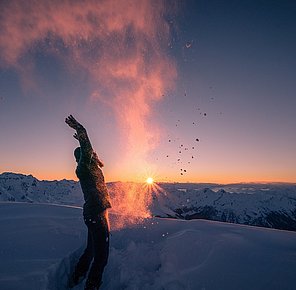 Sonnenaufgang am Gipfel